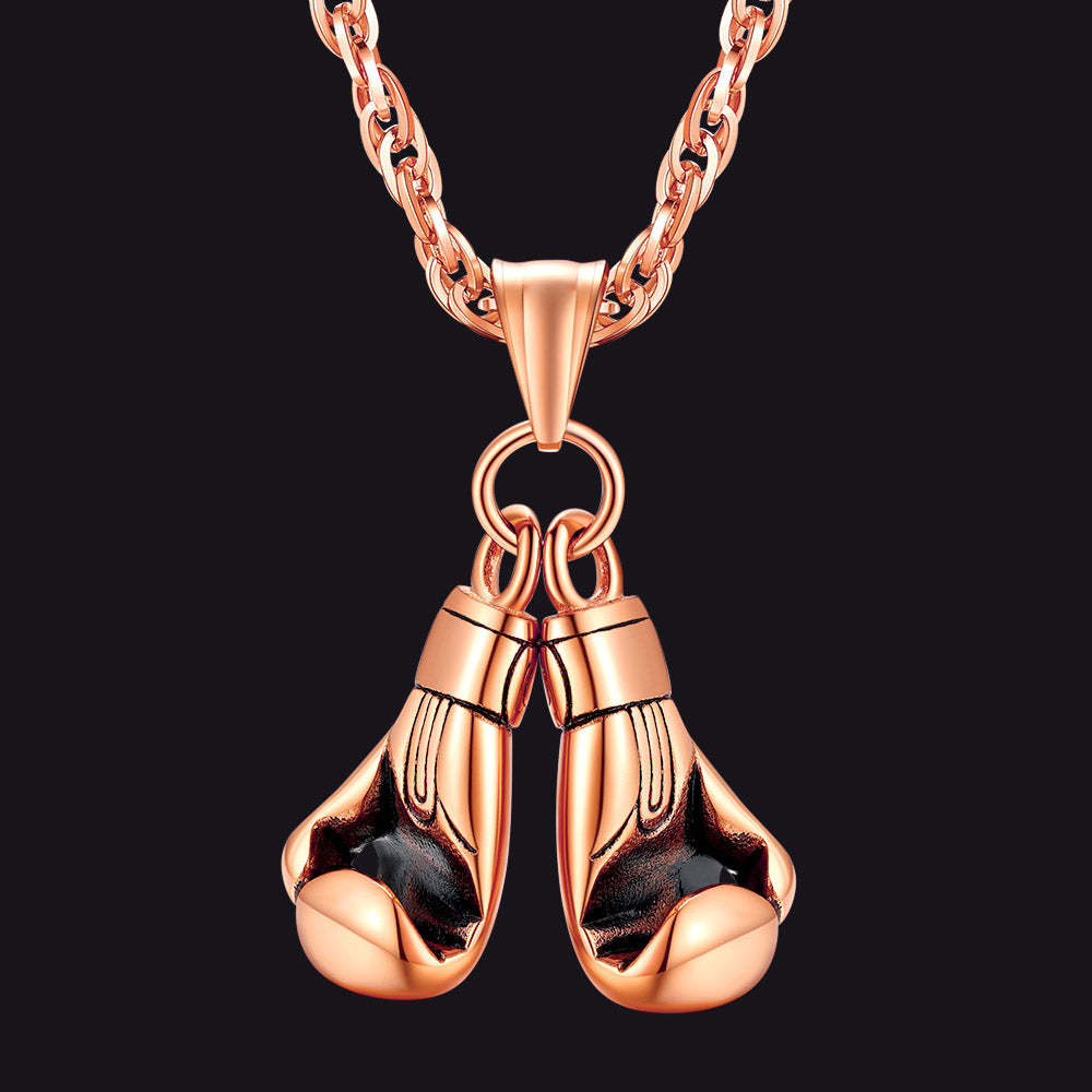 Boxing Gloves Pendant Bodybuilding Pendant Necklace for