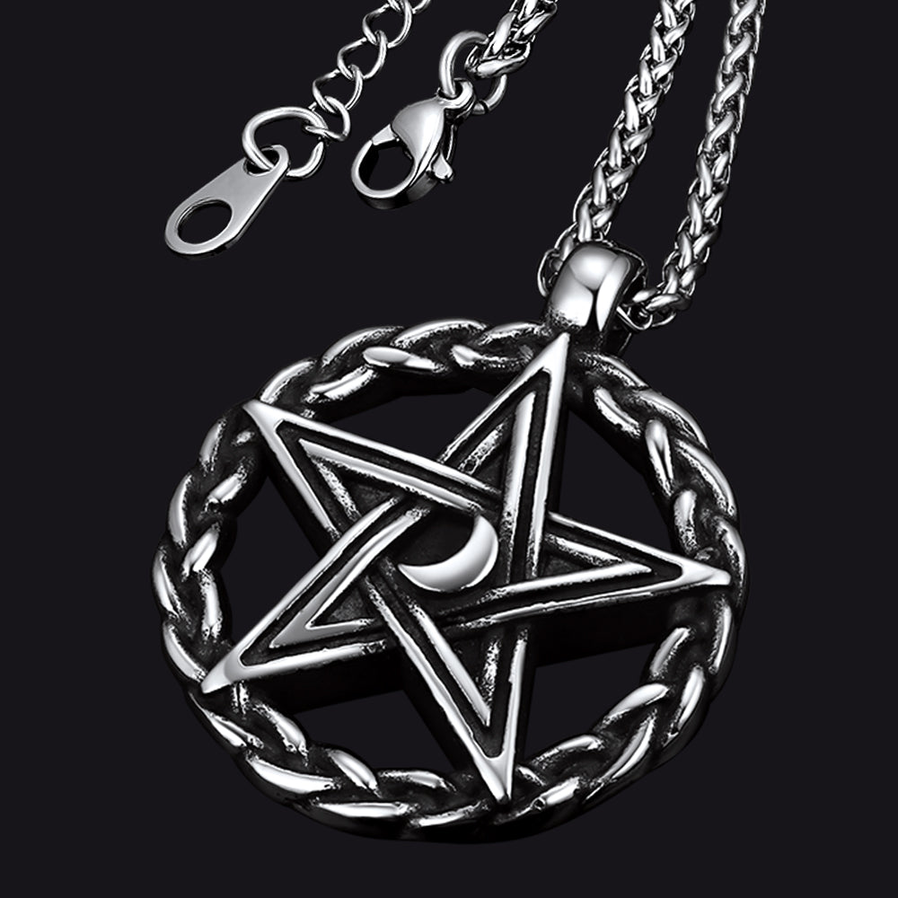 Pentagram Necklace Witch Necklace for