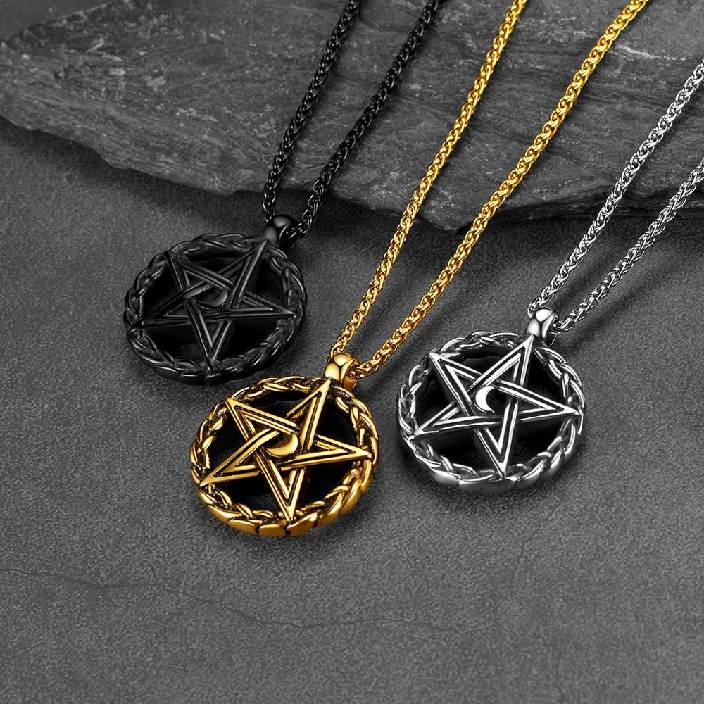 Pentagram Necklace Witch Necklace for