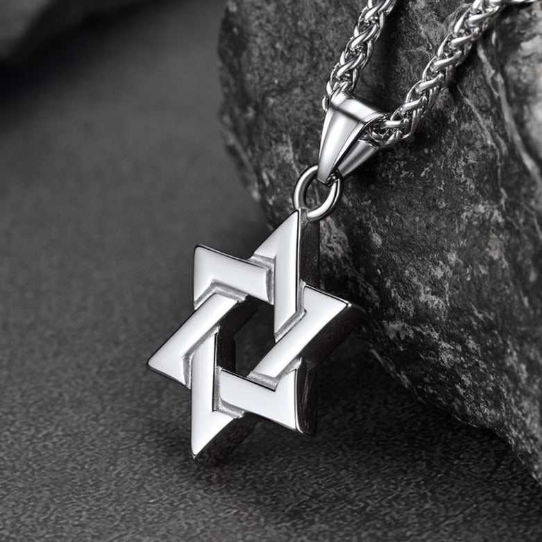 Classic Star of David Pendant Necklace for