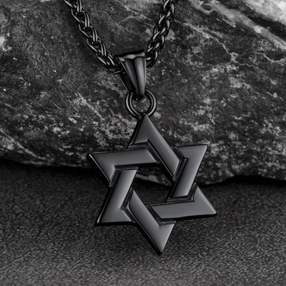 Classic Star of David Pendant Necklace for