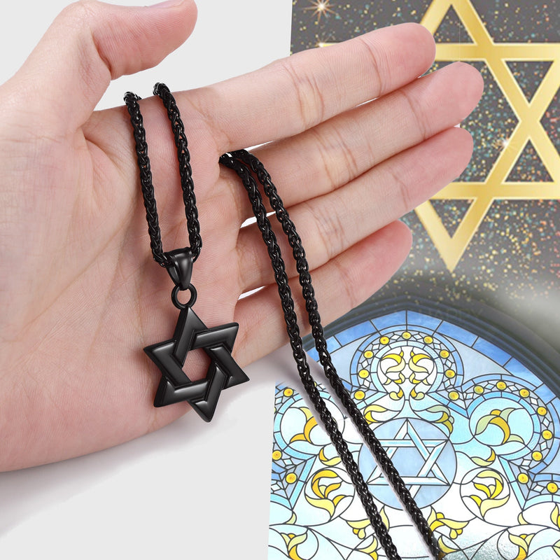 Classic Star of David Pendant Necklace for