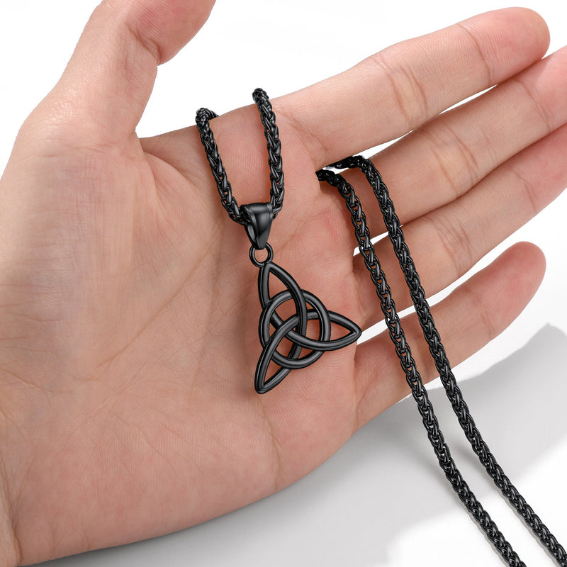 Irish Celtic Knot Pendant Necklace for