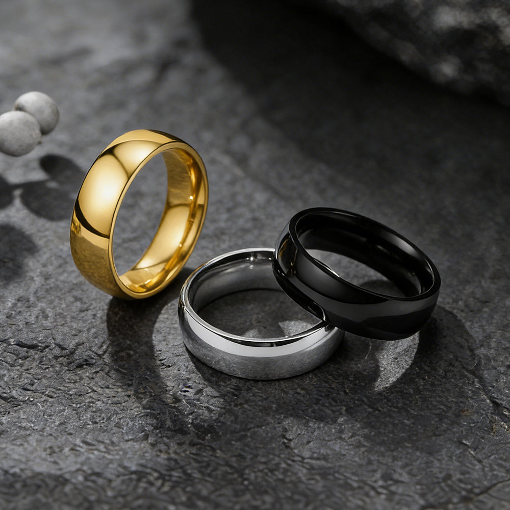 6mm Minimalist Plain Band Ring for