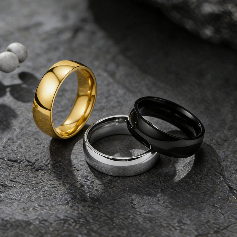 6mm Minimalist Plain Band Ring for