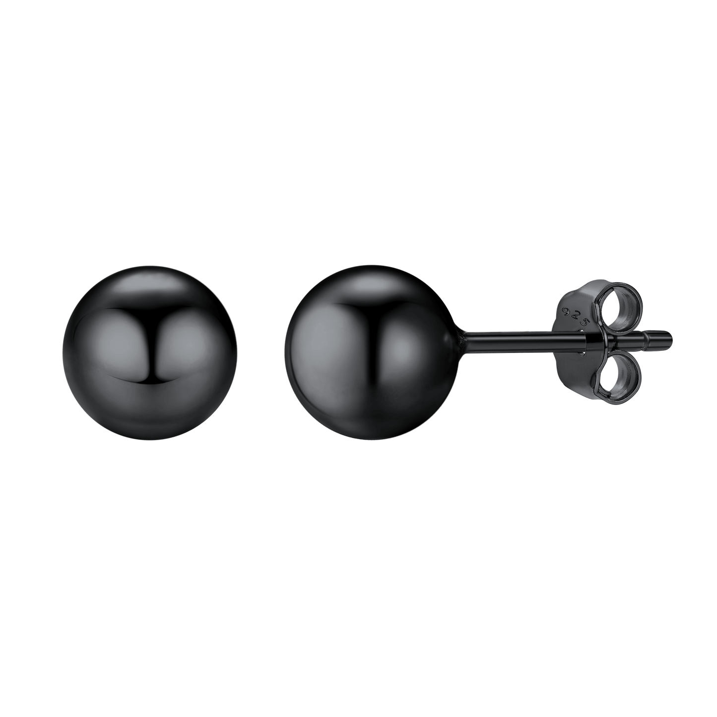 S925 Silver Minimalist Ball Stud Earrings for