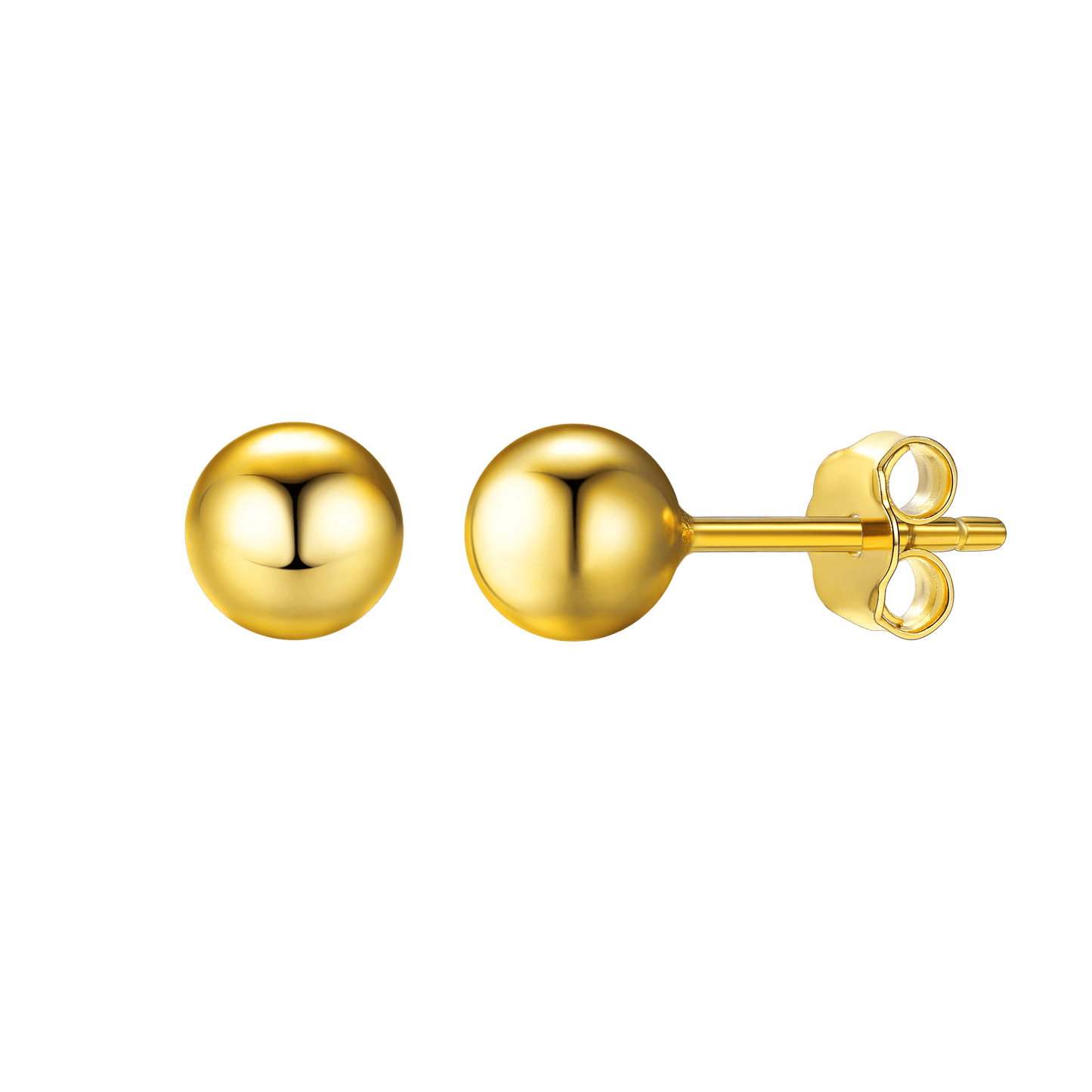 S925 Silver Minimalist Ball Stud Earrings for