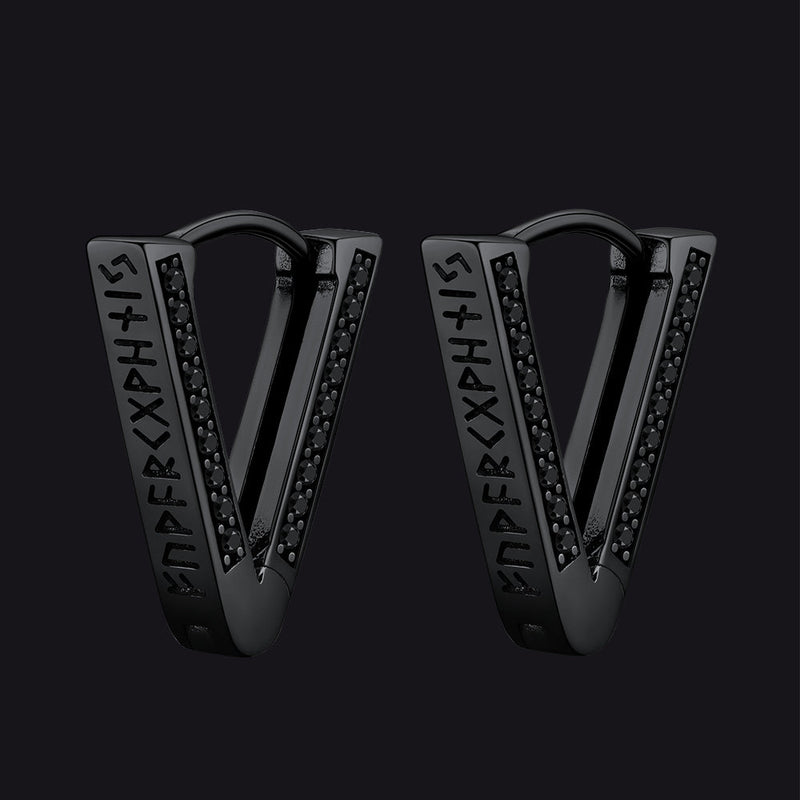 Classic Triangle Huggie Hoop Earrings for