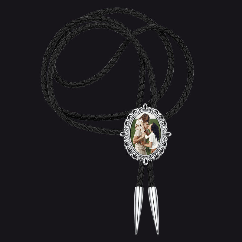 Personalized Memorial Photo Bolo Ties for Wedding