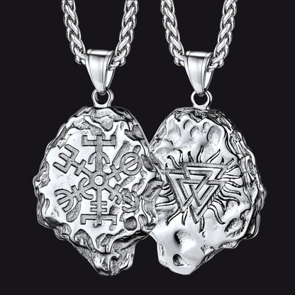 Flash Viking Compass Guiding Pendant Necklace for