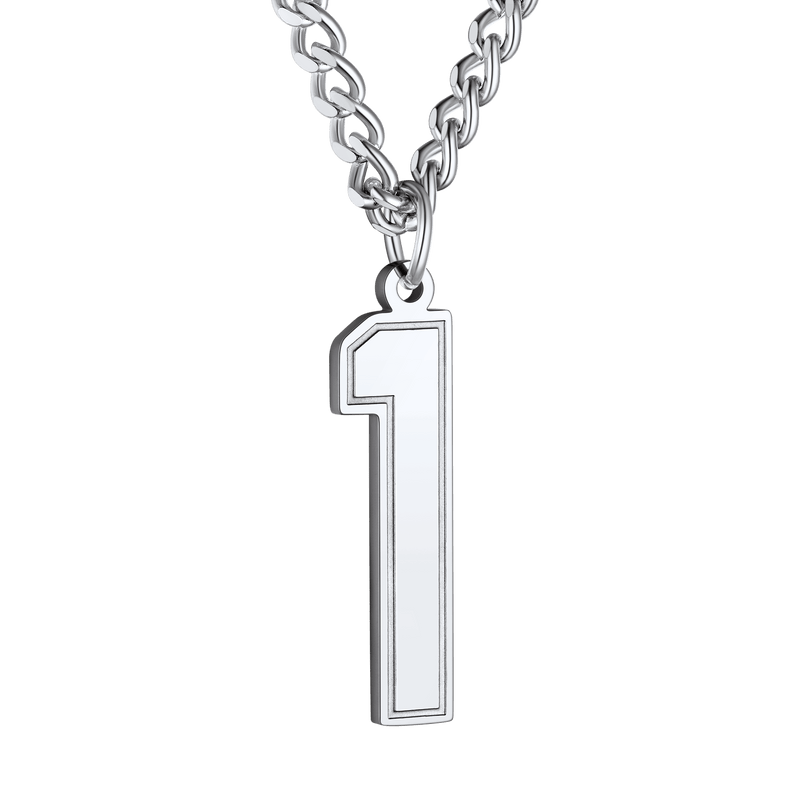 Personalized Sports Jersey Number Chain Necklace for Sport Fans