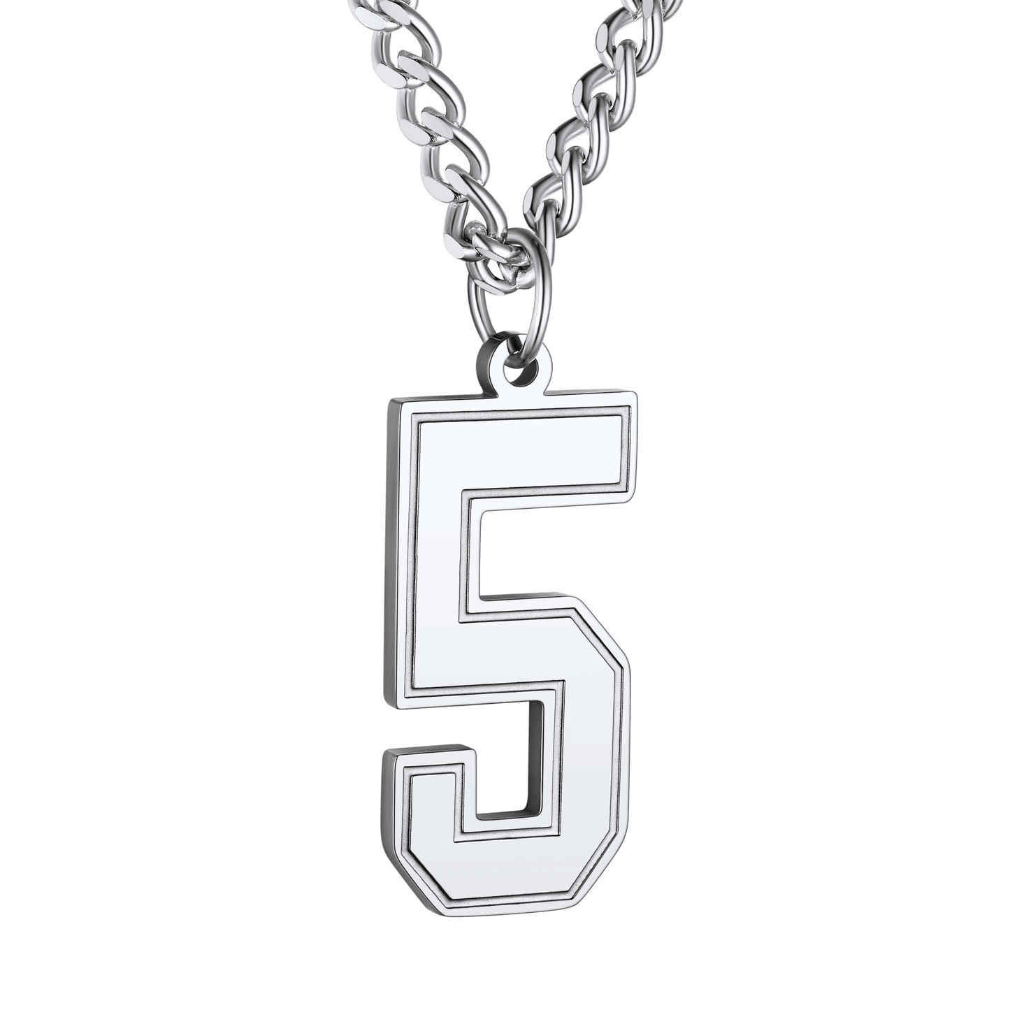 Personalized Sports Jersey Number Chain Necklace for Sport Fans
