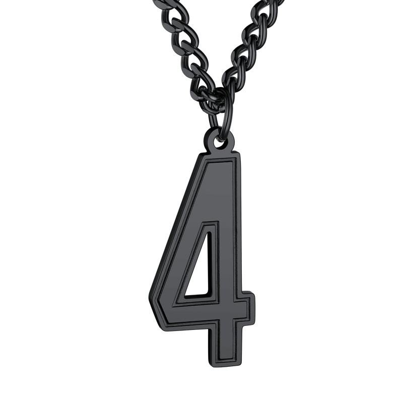 Personalized Sports Jersey Number Chain Necklace for Sport Fans