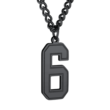 Personalized Sports Jersey Number Chain Necklace for Sport Fans