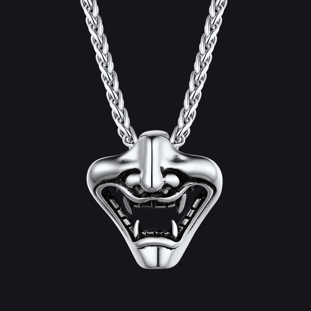 Flash Gothic Devil Joker Necklace for