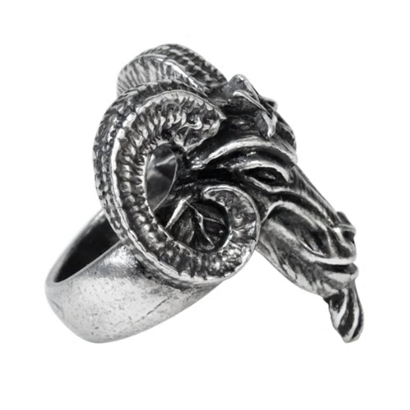 Baphomet Pentagram Ring by Alchemy Gothic