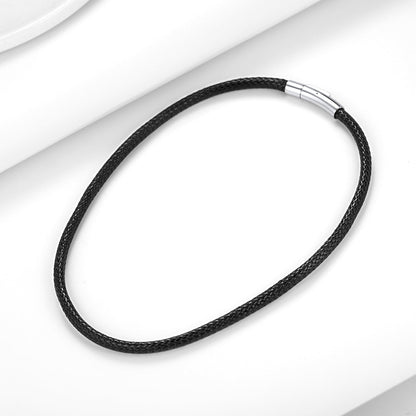 Handcrafte Clasp Braided Double Row Leather Bracelet for