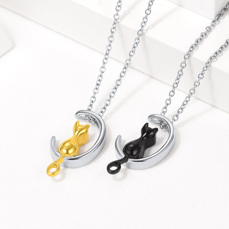 Customized Pet Cat Urn Necklace for Ashes Memorial Gift