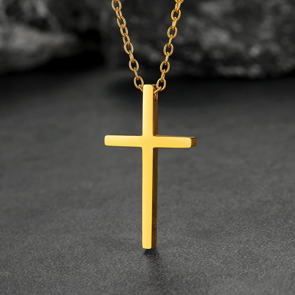 Classic Cross Necklace Christian Faith Pendant for