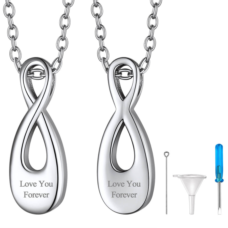 Customized Infinity Urn Necklace Cremation Jewelry for Ashes