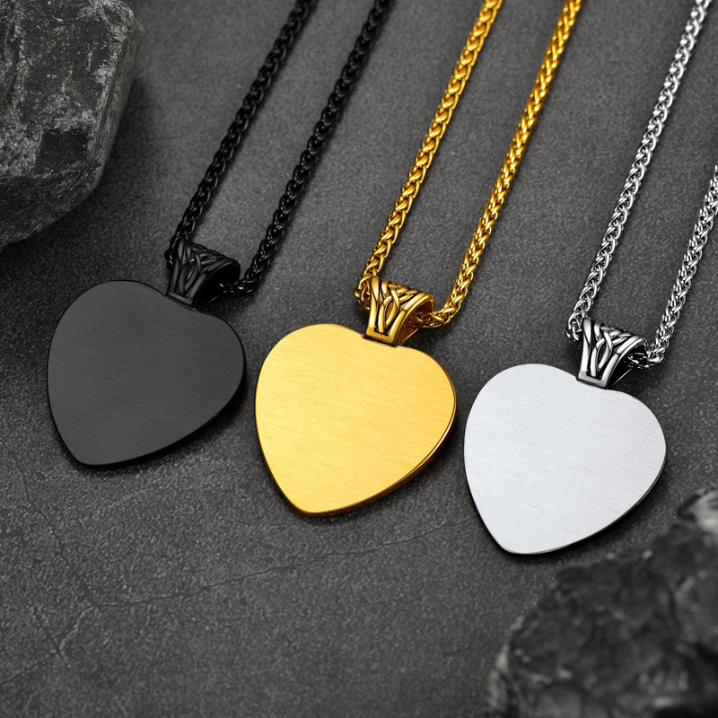 Customized Heart Photo Pendant Memorial Necklace for