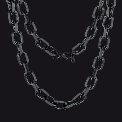 Classic Rolo Cable Link Chain Necklace Stainless Steel Chain for