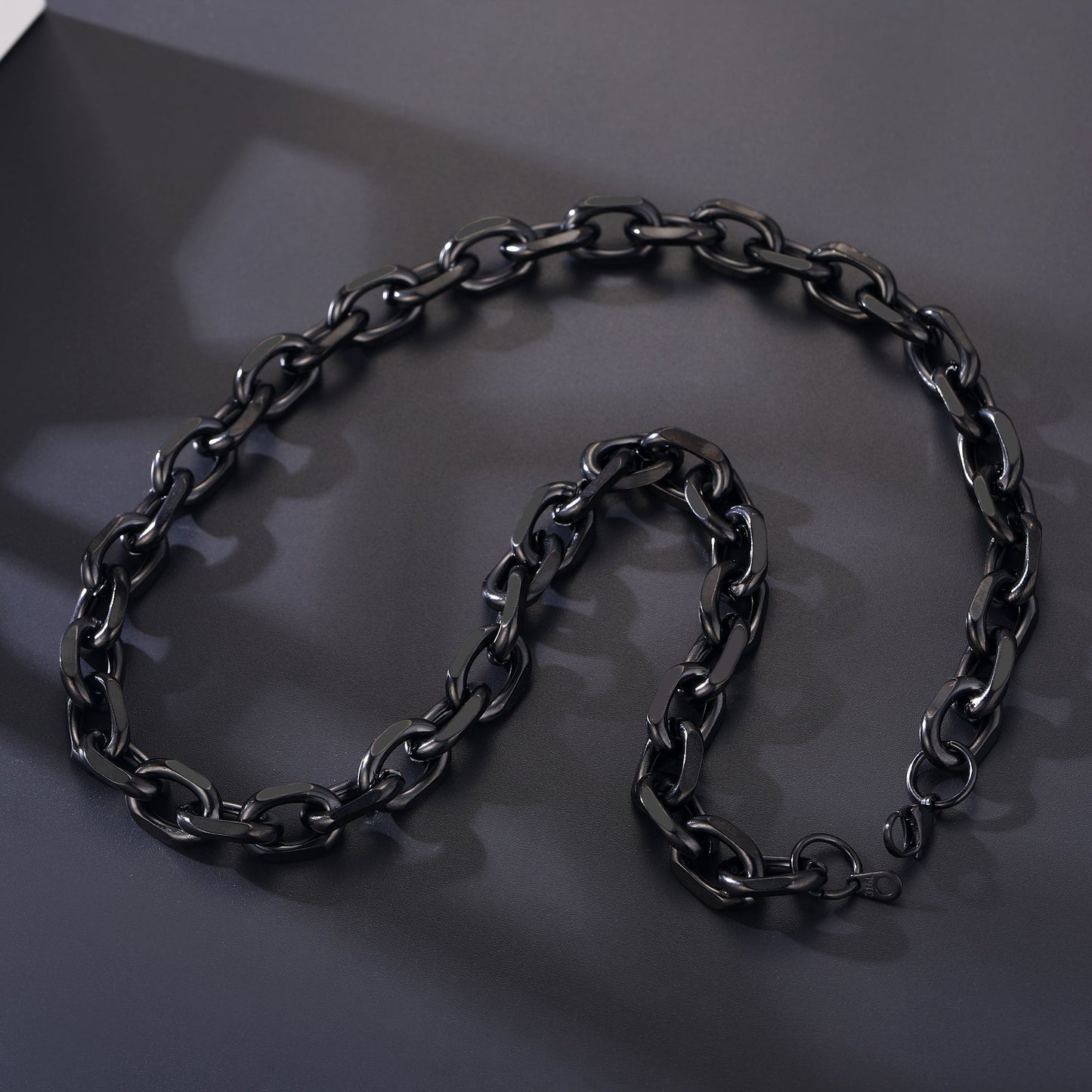 9mm Rolo Link Chain Necklace & Bracelet Set for