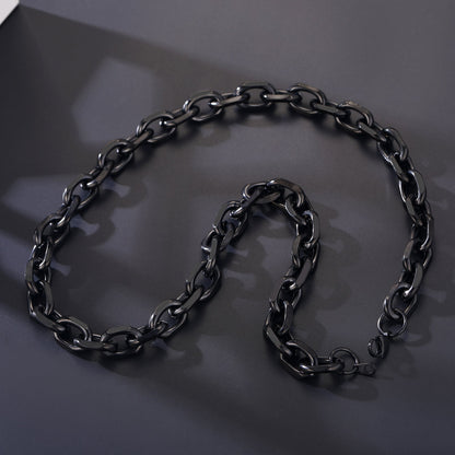 9mm Rolo Link Chain Necklace & Bracelet Set for