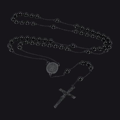 Catholic Virgin Mary Rosary Beads Necklace for