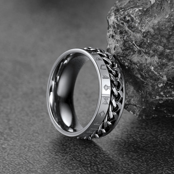 Viking Spinner Fidget Anxiety Ring for