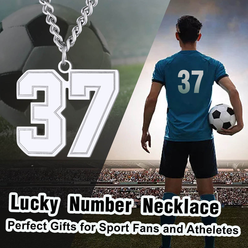 Personalized Sports Jersey Number Chain Necklace for Sport Fans