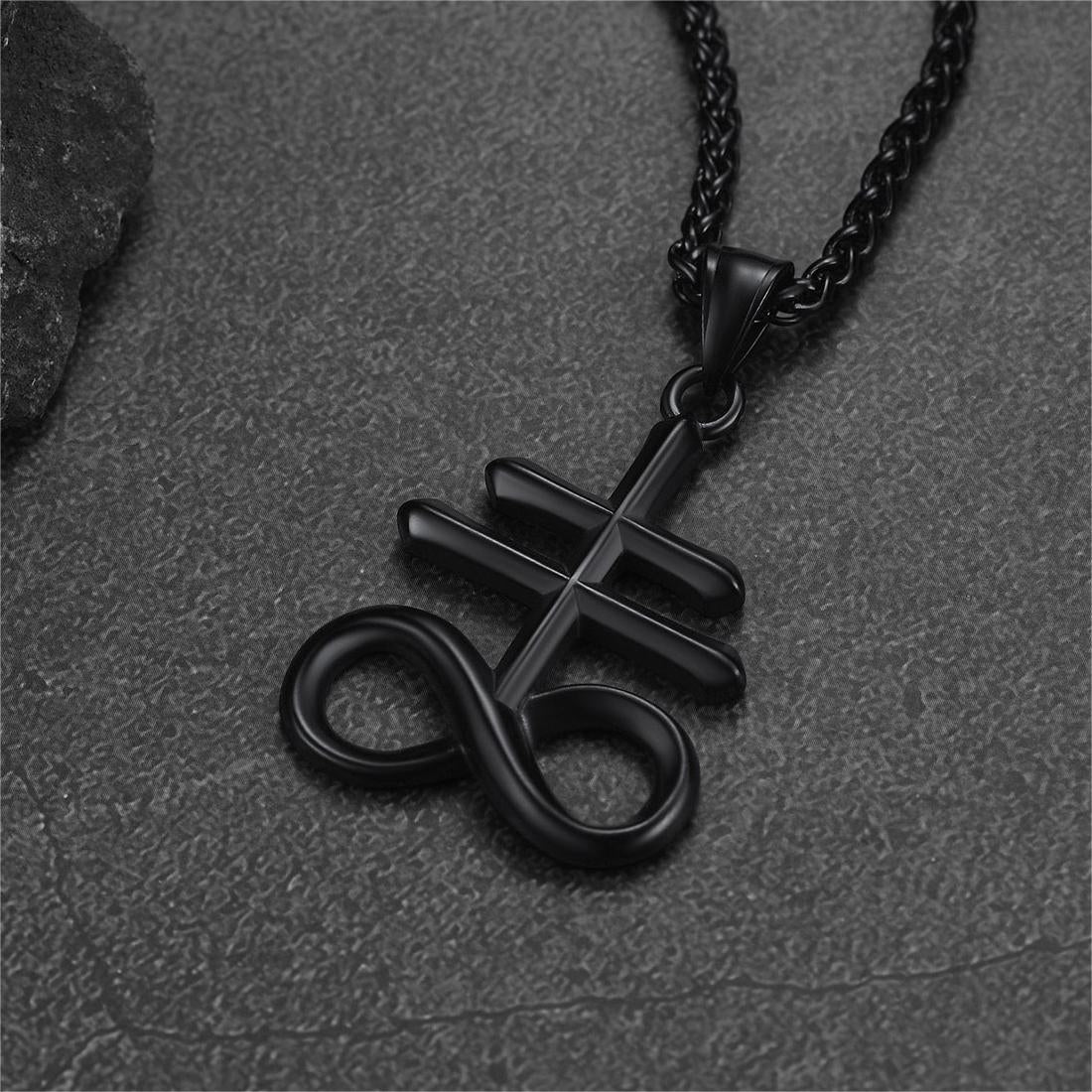 Church of Satan Leviathan Cross Necklace Pendant for