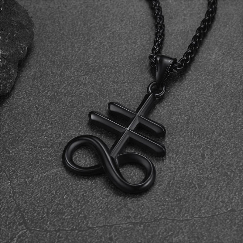 Church of Satan Leviathan Cross Necklace Pendant for