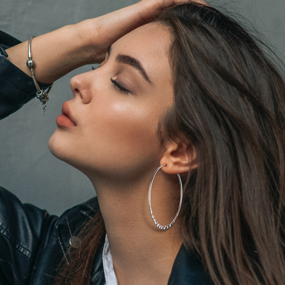 Simple Hoop Earrings for 30/40/60/80 Mm