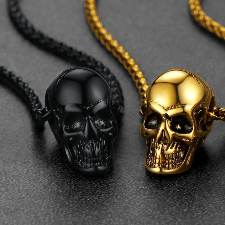 Skull Cremation Urn Necklace for Ashes Memorial Pendant for