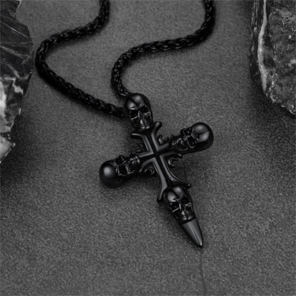 Skull Cross Necklace for Stainless Steel