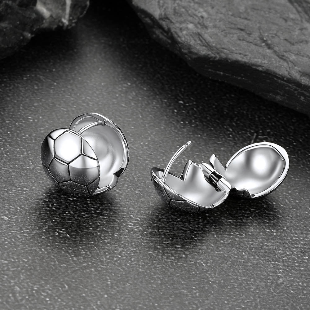 Soccer Sport Stud Earrings for