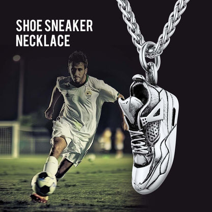 Sport Shoe Sneaker Necklace Pendant for