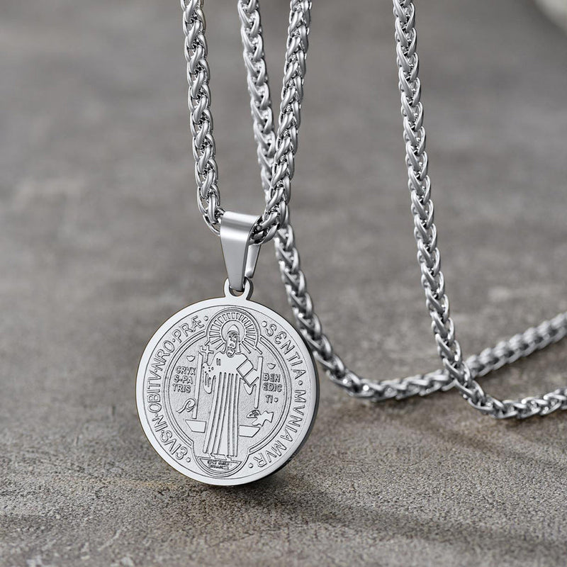 Christian St. Benedict Medal Necklace for