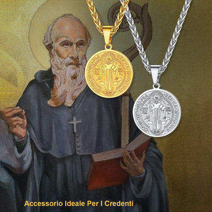 Christian St. Benedict Medal Necklace for