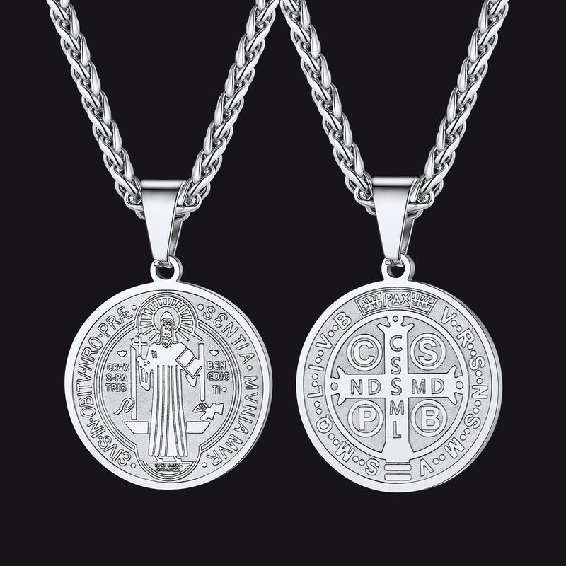 Christian St. Benedict Medal Necklace for