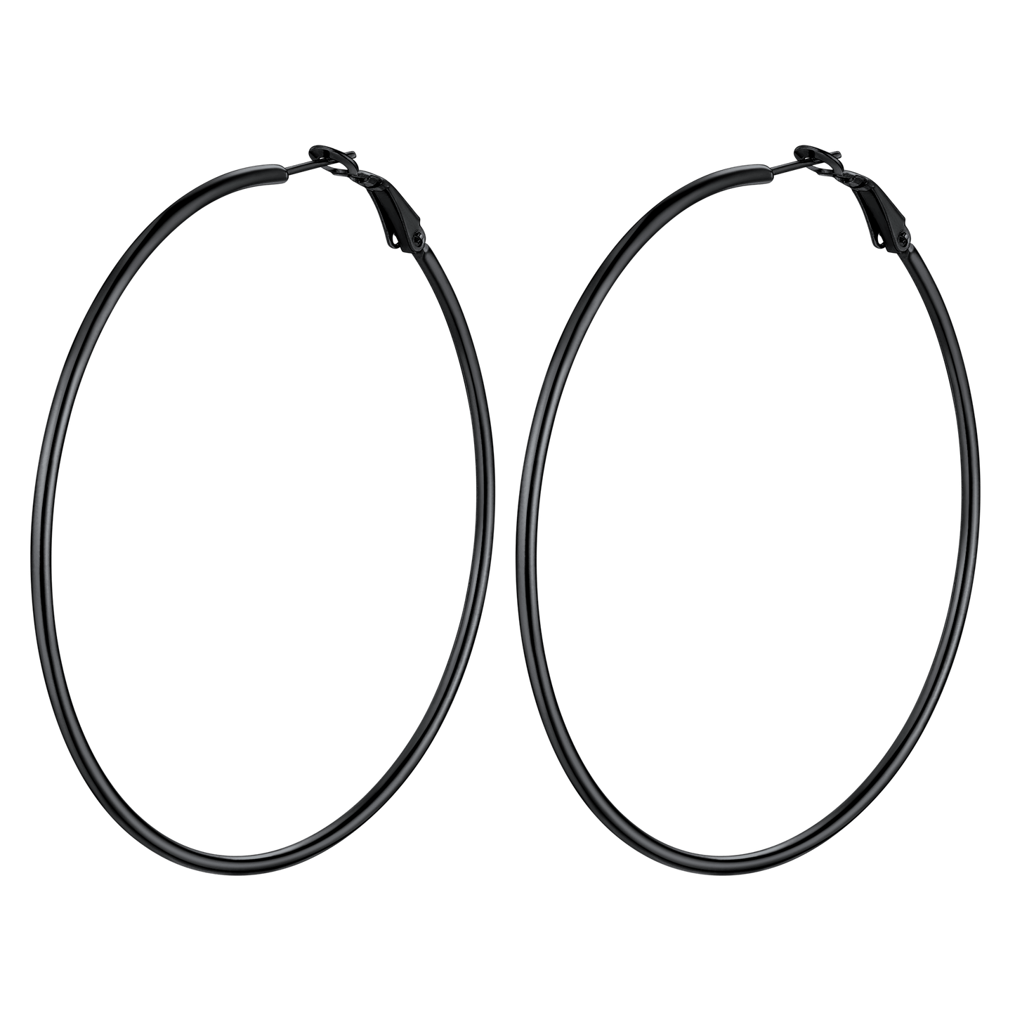 Lightweight Large Hoop Earrings for Lobster Clasp