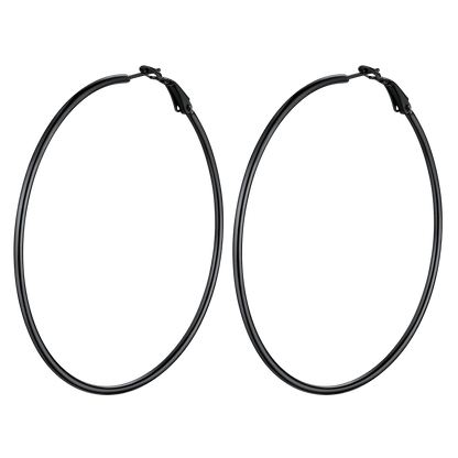Lightweight Large Hoop Earrings for Lobster Clasp