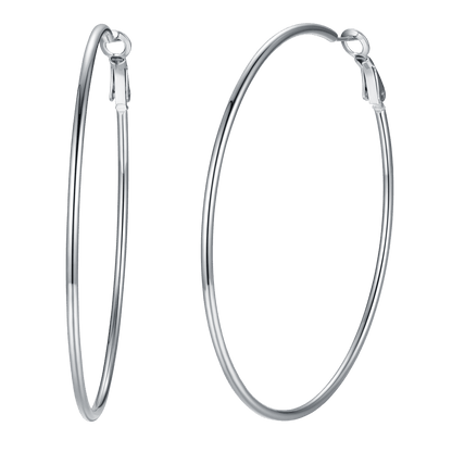 Lightweight Large Hoop Earrings for Lobster Clasp