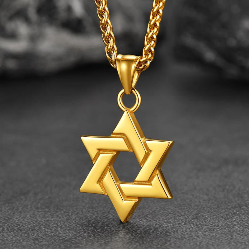 Classic Star of David Pendant Necklace for
