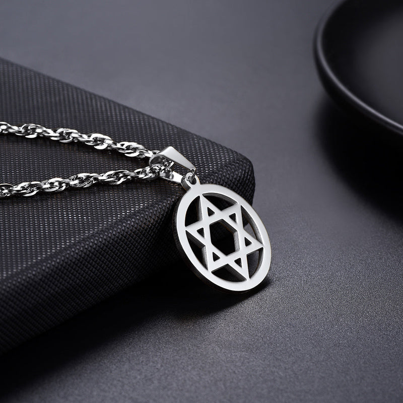 Jewish Star of David Pendant Necklace for
