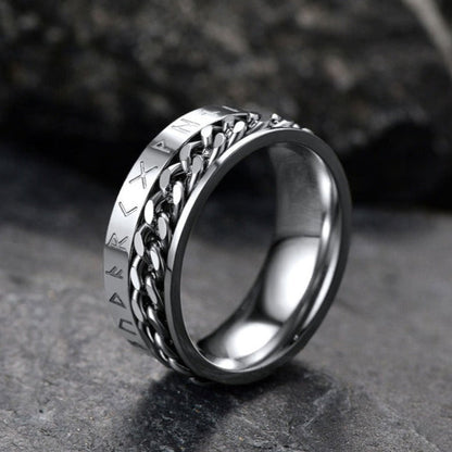 Viking Spinner Fidget Anxiety Ring for