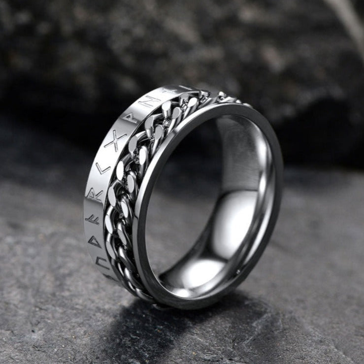 Viking Spinner Fidget Anxiety Ring for