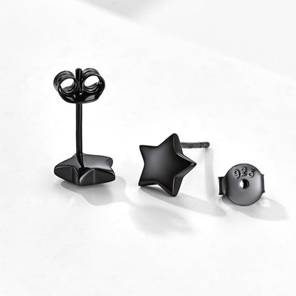 925 Sterling Silver Star Stud Earrings Gift for