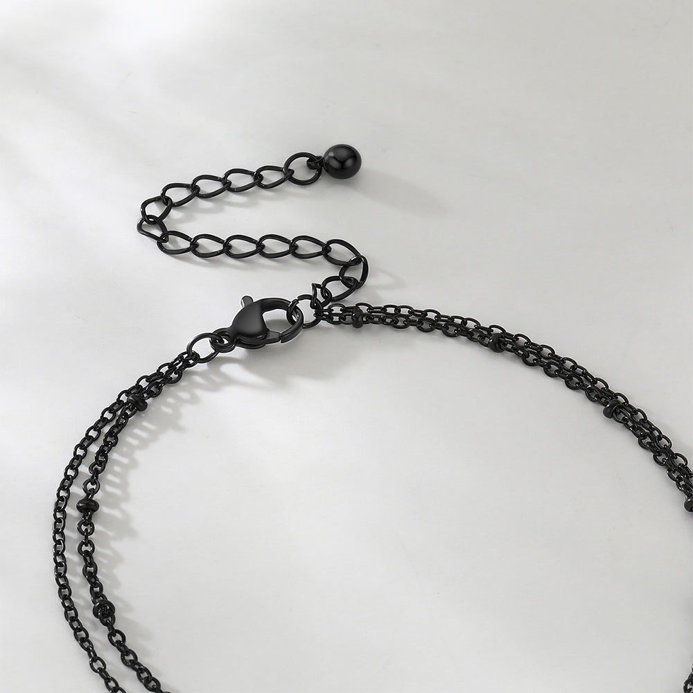 Dainty A-z Initial Layered Ankle Bracelet for Mom